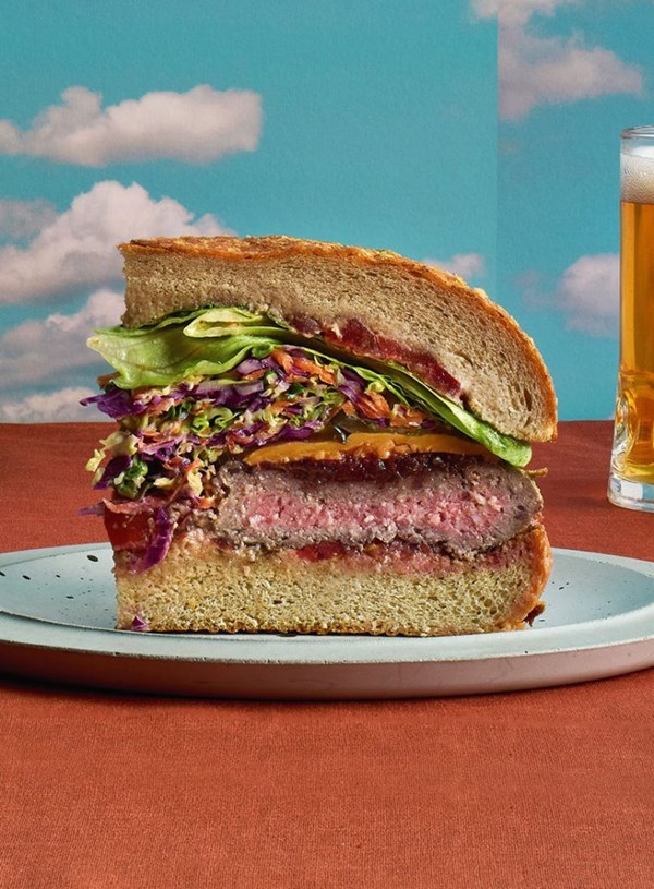 Cold burger picnic loaf