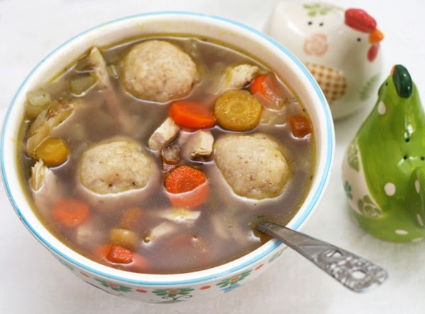 Cold-busting matzo ball soup