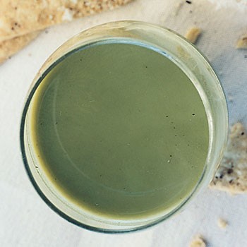 Cold curried pea and buttermilk soup