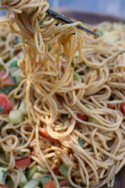 Cold peanut noodles