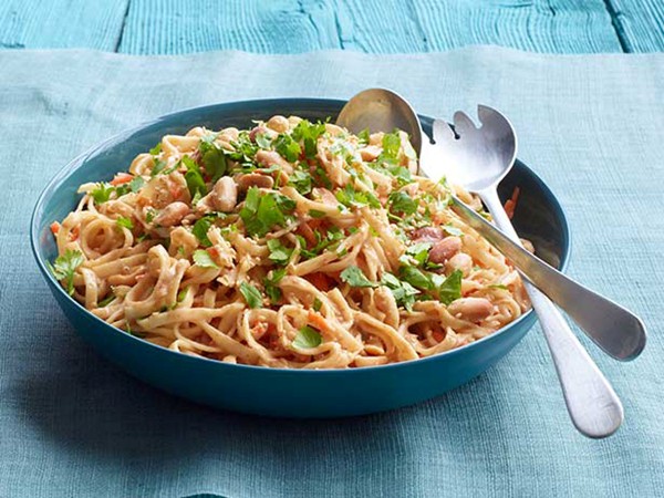 Cold peanut-sesame noodles