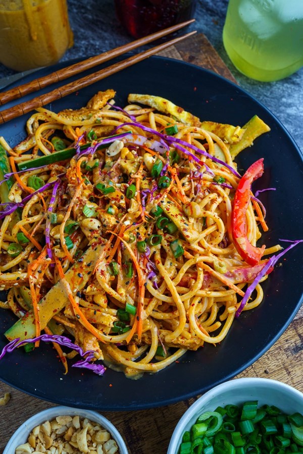 Cold sesame noodles