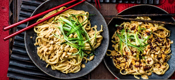 Cold sesame noodles