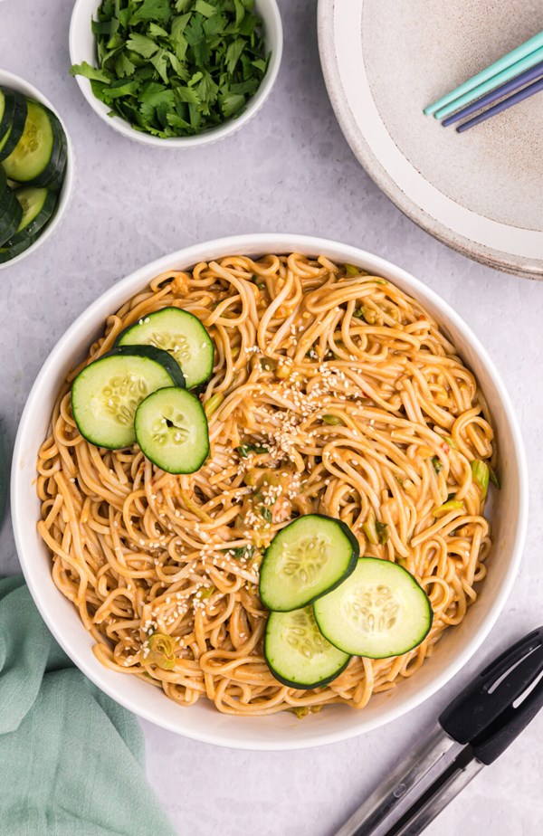 Cold sesame noodles