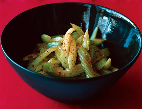 Cold spicy celery
