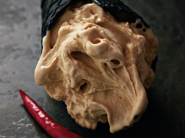 Cold sweat: chilli, ginger and lemongrass ice cream