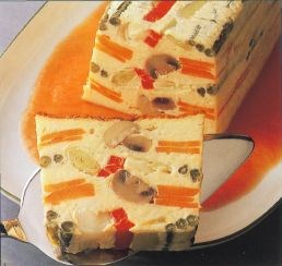 Cold vegetable terrine