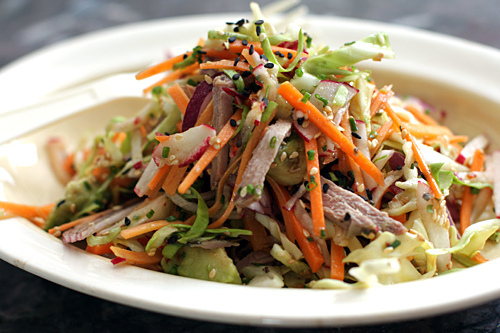 Cole slaw with wasabi dressing