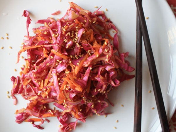 Coleslaw in Chinese-style dressing