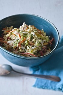 Coleslaw with creamy cumin-lime-dill vinaigrette