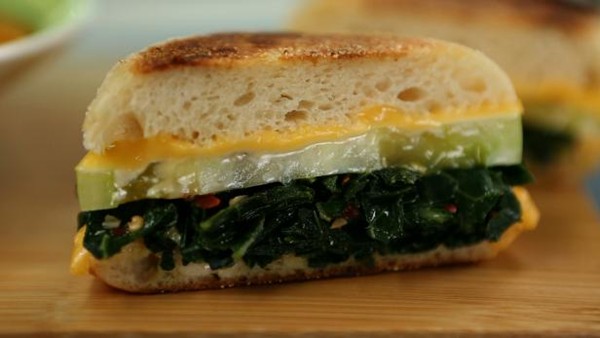 Collard green grilled cheese