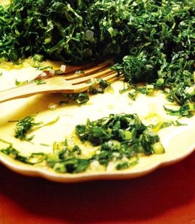 Collard greens (Couve mineira refogada)
