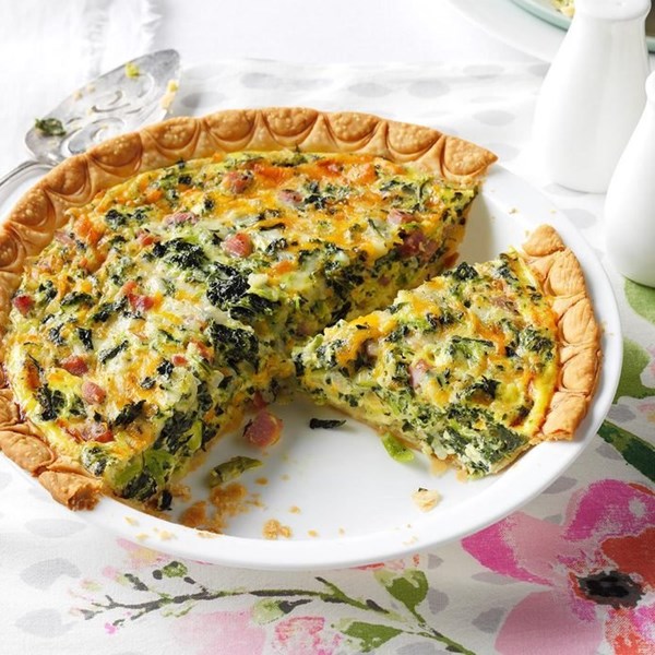 Collards quiche