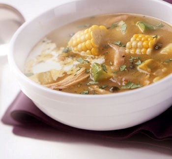 Colombian chicken, corn, and potato stew