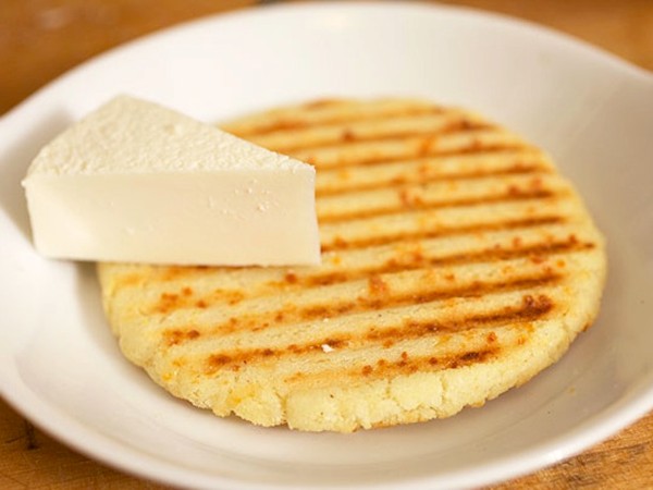 Colombian-style arepas (griddled or grilled corn cakes)