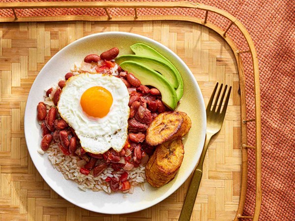 Colombian-style beans and rice
