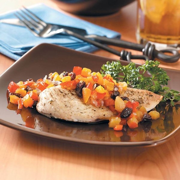 Colorful apricot chutney