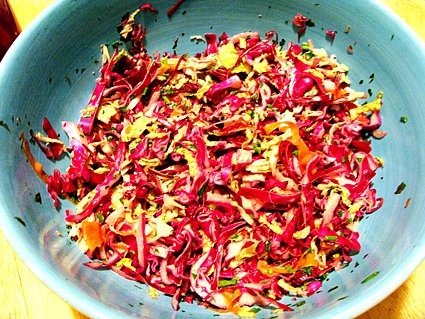 Colorful coleslaw