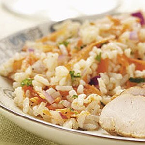 Colorful rice medley
