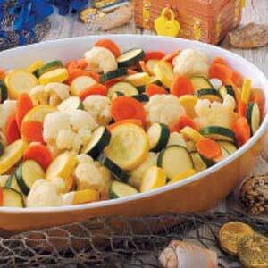 Colorful veggie coins