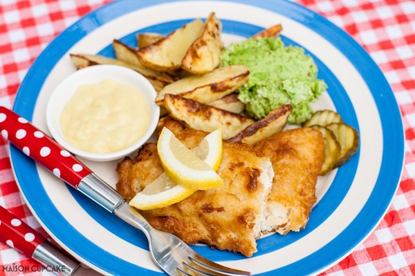 Combi microwave potato wedges and homemade mushy peas