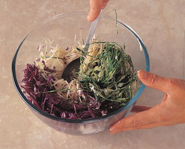 Combining colours of cabbage