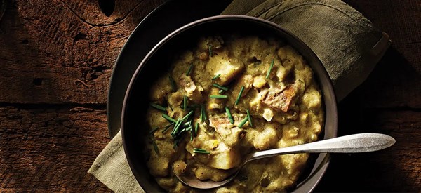 Comforting corn chowder 