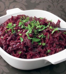 Compote of red cabbage