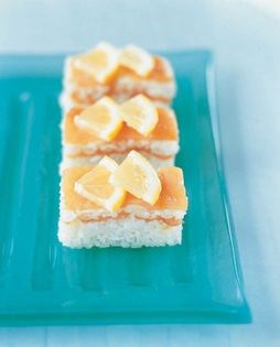 Compressed sushi with smoked salmon (Oshi-zushi)