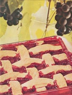 Concord grape cobbler