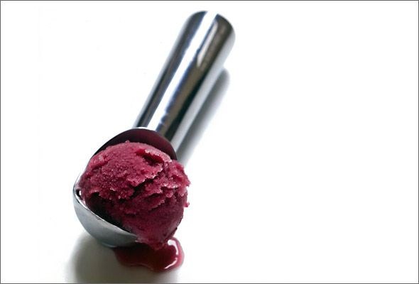 Concord grape granita