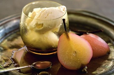 Condensed milk & cardamom ice cream