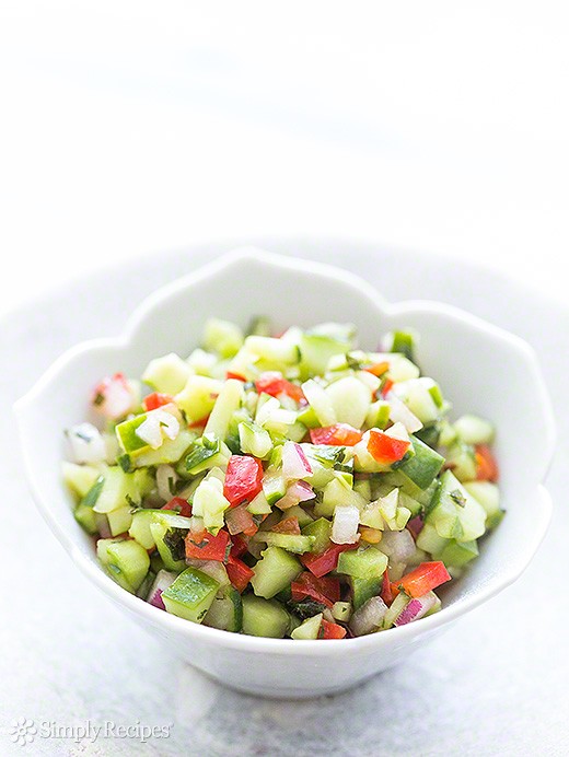 Confetti cucumber salsa