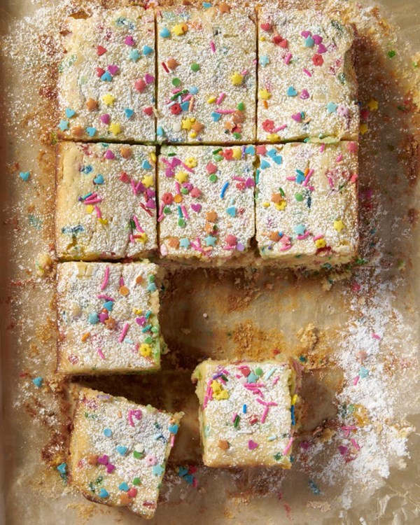 Confetti gooey butter cake