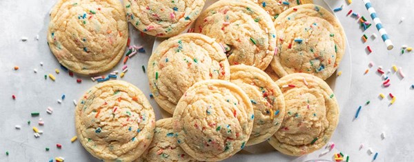 Confetti pudding cookies