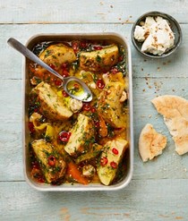 Confit celeriac with orange and dill