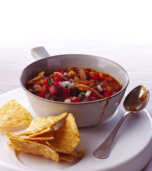 Confit duck leg pozole