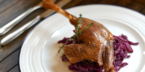 Confit goose legs