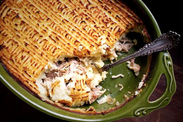 Confit of pork Parmentier