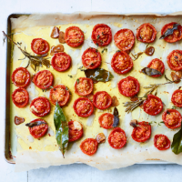 Confit tomatoes with herbs