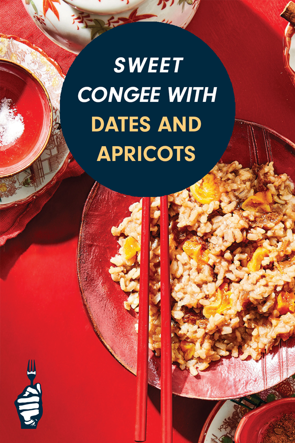 Congee with dates and spices