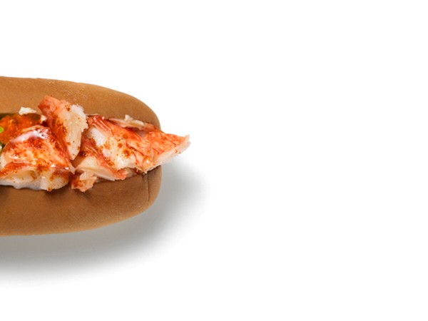 Connecticut-style lobster rolls with butter