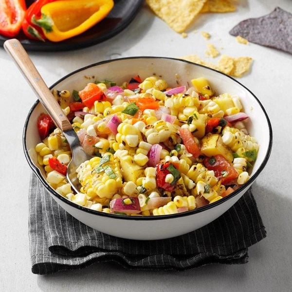 Contest-winning grilled corn salsa