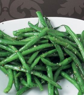 Cook-ahead French beans with garlic butter