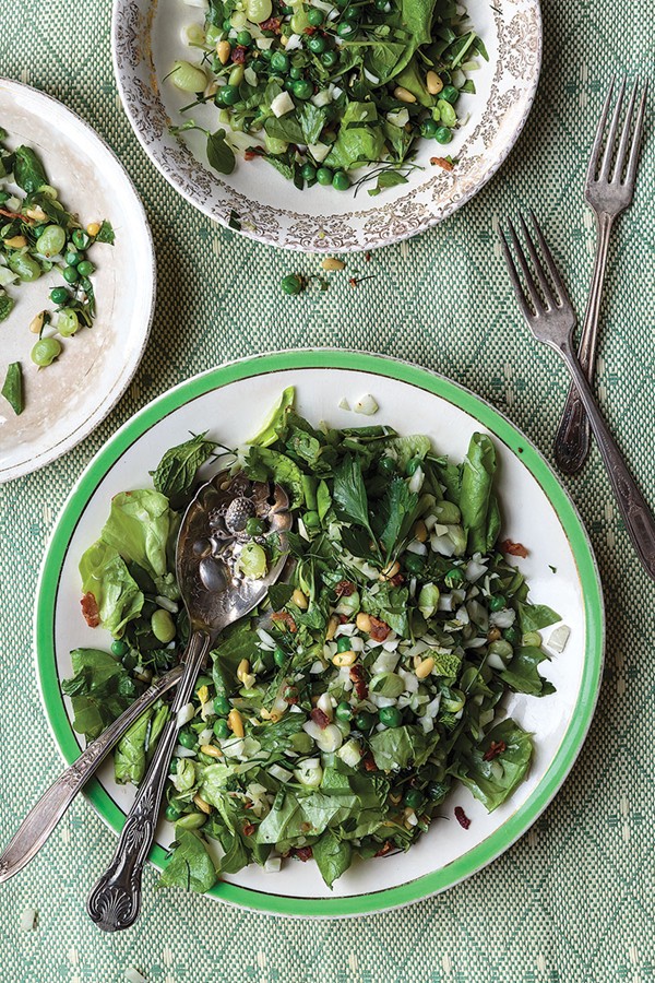 Cooked and raw winter salad