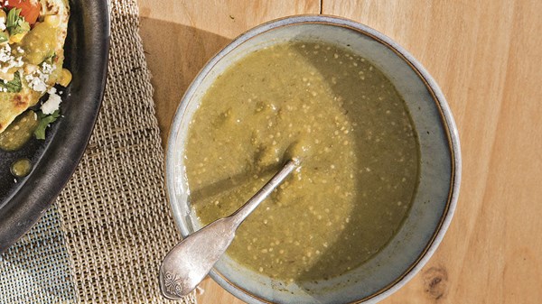 Cooked tomatillo salsa
