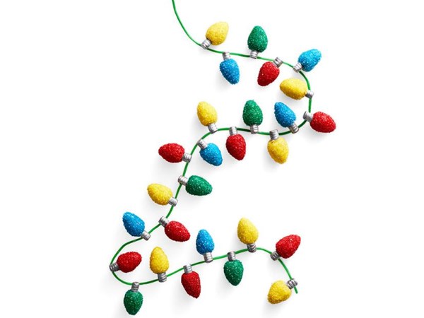 Cookie ball Christmas lights [Beth Klosterboer]