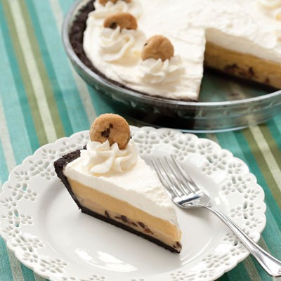 Cookie dough cream pie