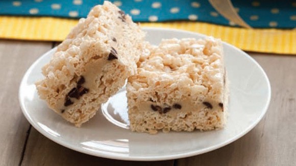 Cookie dough crispy treats