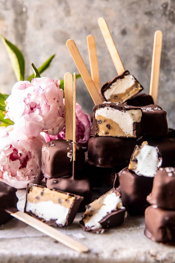 Cookie dough ice cream bites